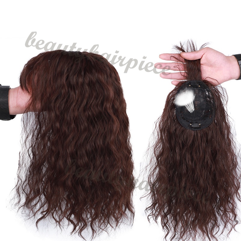 Tóc Giả Xoăn Tàng Hình Bằng Sợi Tổng Hợp