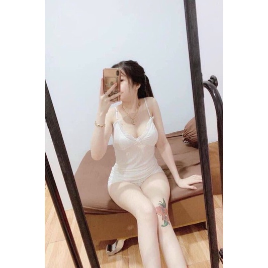 Sét bộ ngủ 2 dây phối ren sang chảnh cho mùa hè xinh tươi #utrbpc❣