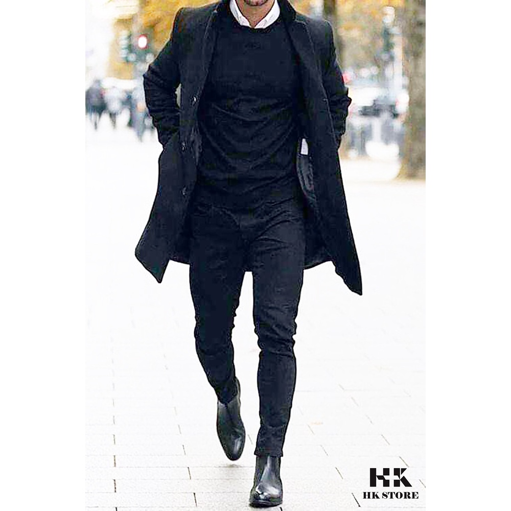 GIÀY CHELSEA BOOTS DA BÒ XỊN - BẢO HÀNH 12 THÁNG  Hàng chính hãng HK.STORE -da thật 100% cực êm chân