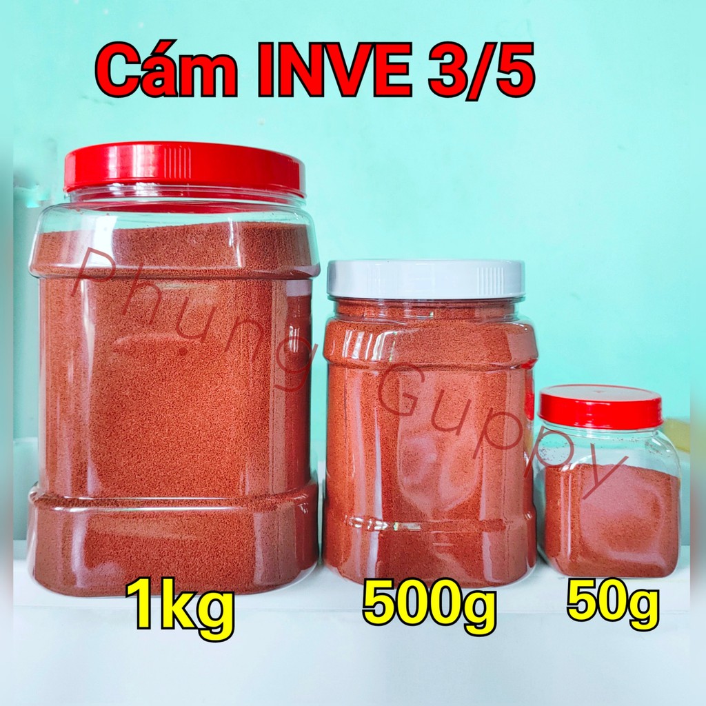 50g Cám Thái Inve 3/5 Thức Ăn Cho Cá 7 Màu, Betta