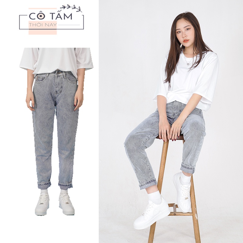 Quần jean, ống suông, baggy, set Đồ đôi jeans nam nữ tặng ngay, áo thun Unisex, COUPLE, HOT TREND phong cách Hàn Quốc LW