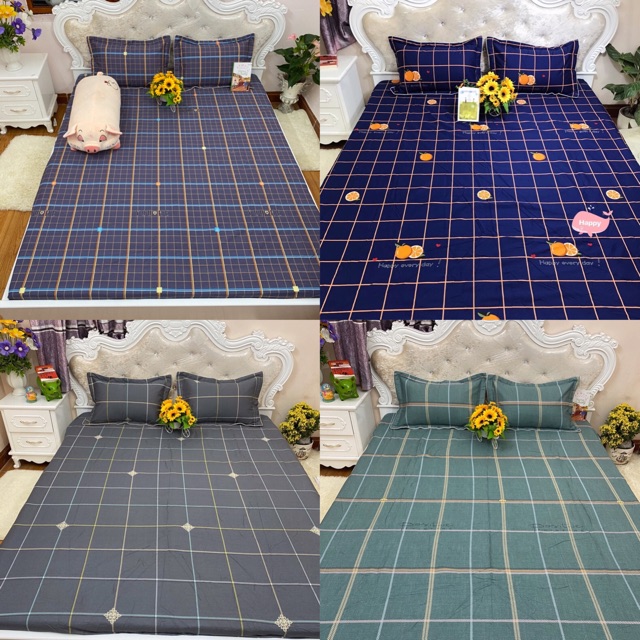 [ Xả KHO] Ga và 2 vỏ gối COTTON HÀN( nhắn tin chọn mẫu cho shop)