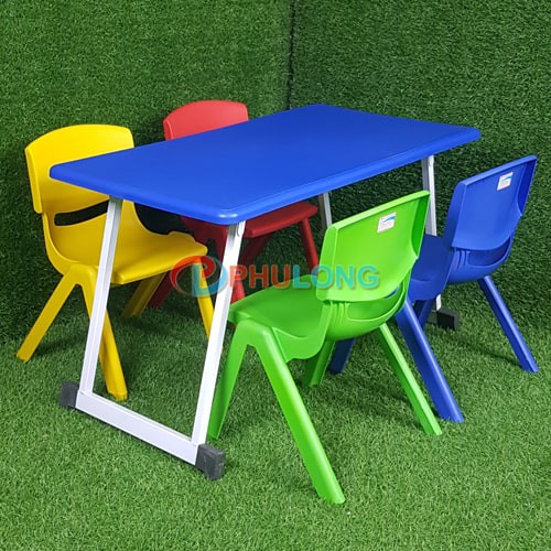 Bàn nhựa chân gấp cho trẻ mầm non, mẫu giáo PL0107 | BigBuy360 - bigbuy360.vn