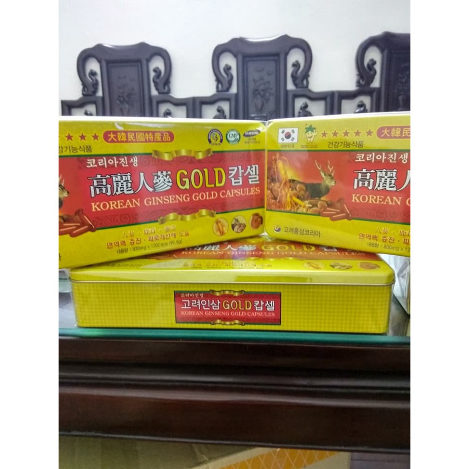 Viên đạm tổng hợp sâm nhung hươu gold 120 viên cao cấp