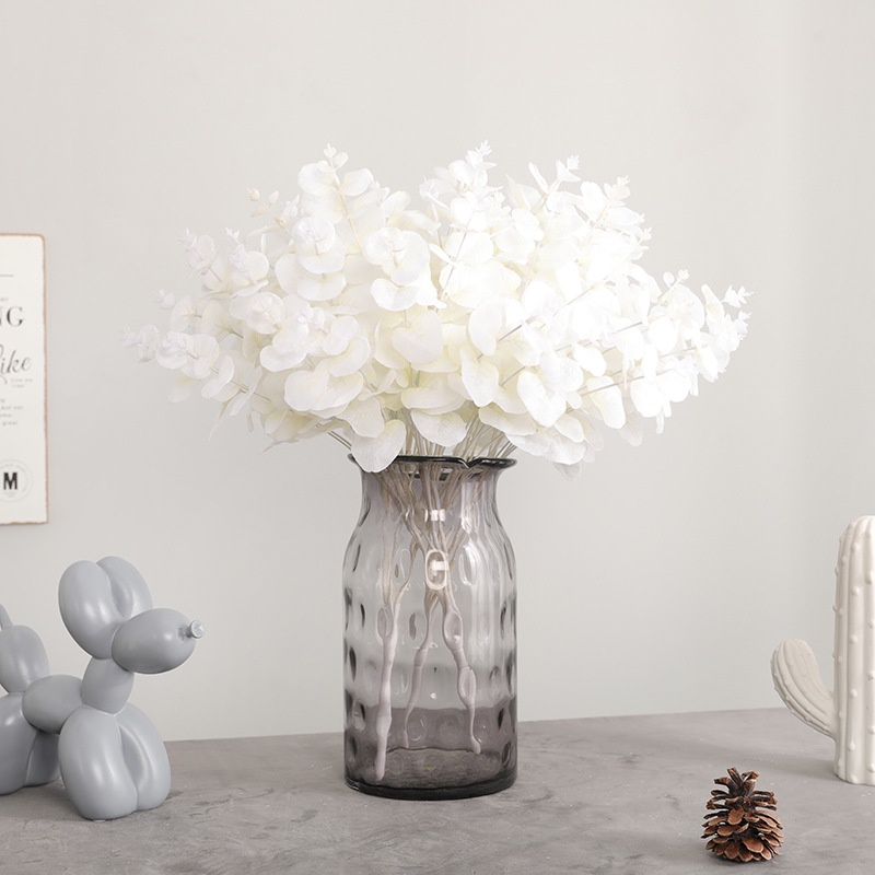 Set 5 Nhánh 20 Nhánh Lá Bạch Đàn Nhân Tạo 6 Màu Dùng Trang Trí