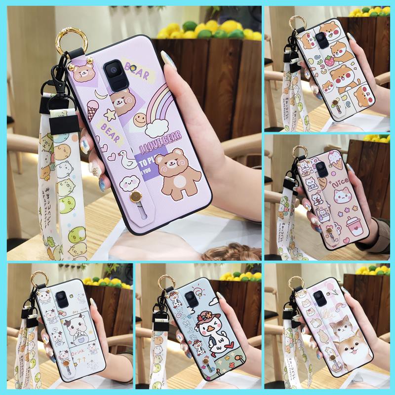 Ốp điện thoại mềm chống sốc in hình anime cho Samsung Galaxy A6 / A6 2018