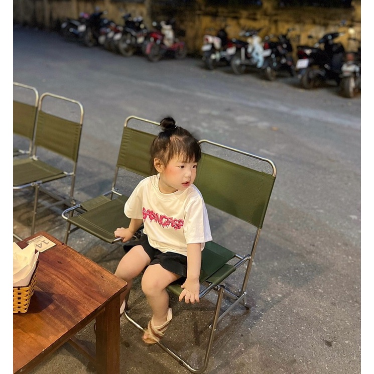 Áo thun Balen  Pinky cho bé , áo phông trẻ em unisex , Kid_genZ