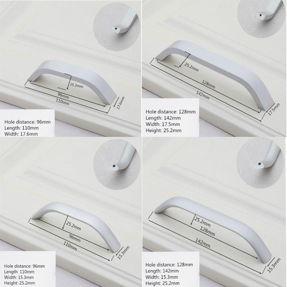 WTTLE 2 Tay Nắm Cửa Tủ Bằng Hợp Kim Nhôm
