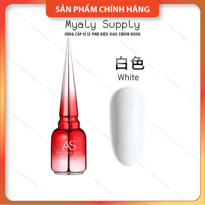 Sơn gel AS Đen Trắng Nước Gạo Cao Cấp