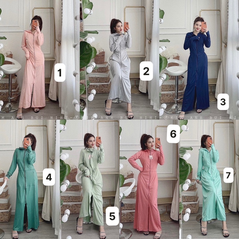 ❣️ Áo chống nắng dáng dài kín 2 lớp siêu đẹp. 7 màu size M L XL