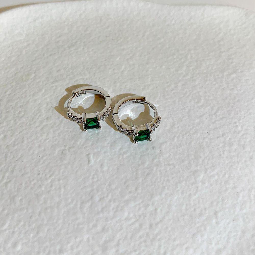 Khuyên Tai Hình Vuông Bằng Đồng Phong Cách Hàn Quốc Sang Trọng Cho Nữ