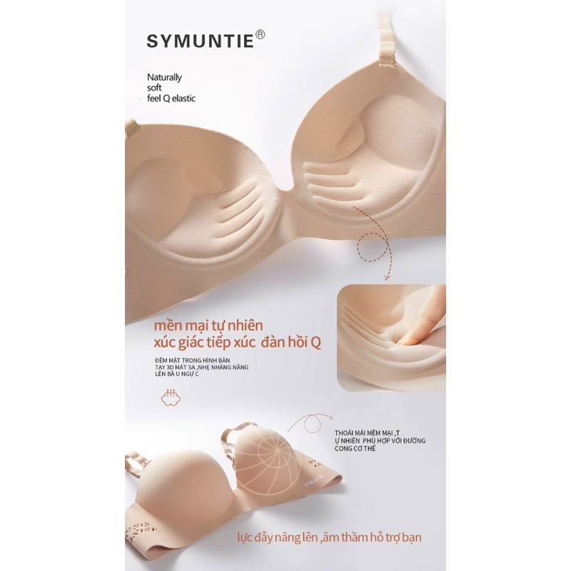 Áo ngực cao cấp không gọng đệm 2-3cm. Áo lót Symuntie thông hơi kiểu dáng thời trang hiện đại thoải mái | BigBuy360 - bigbuy360.vn