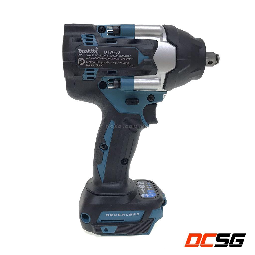 Máy siết bu lông 12.7mm dùng pin 18V Makita DTW700Z (không pin sạc) | DCSG