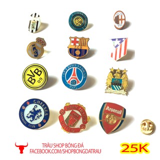Huy hiệu lưu niệm - các câu lạc bộ bóng đá Manchester, Arsenal, Chelsea, Barca, Real, Liverpool - Trâu shop