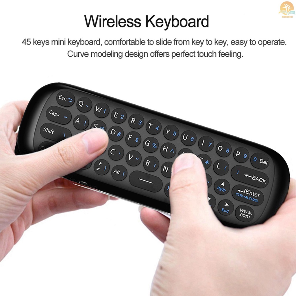 Điều khiển từ xa Wechip W1 2.4G cảm biến chuyển động hồng ngoại 6 trục cho Smart TV Android TV BOX Laptop PC