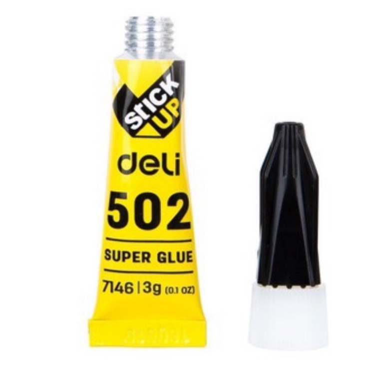 Keo dán giày siêu dính DELI 502, keo dán giày dép 7146