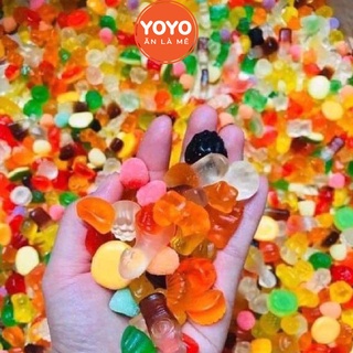 Kẹo Dẻo Trái Cây Chip Chip Mix Vị Thơm Ngon 500g, Đồ Ăn Vặt Yoyo