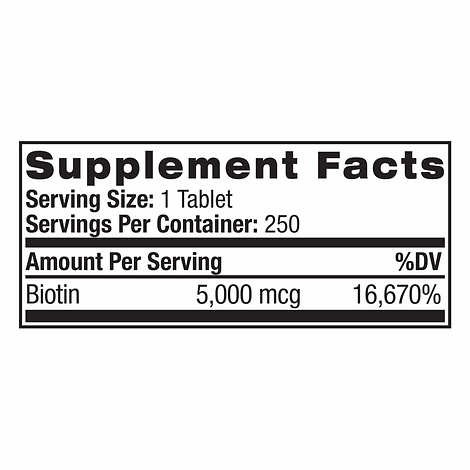 Biotin 5000 Mcg 250 Viên Của Mỹ - Biotin 50.000 mcg