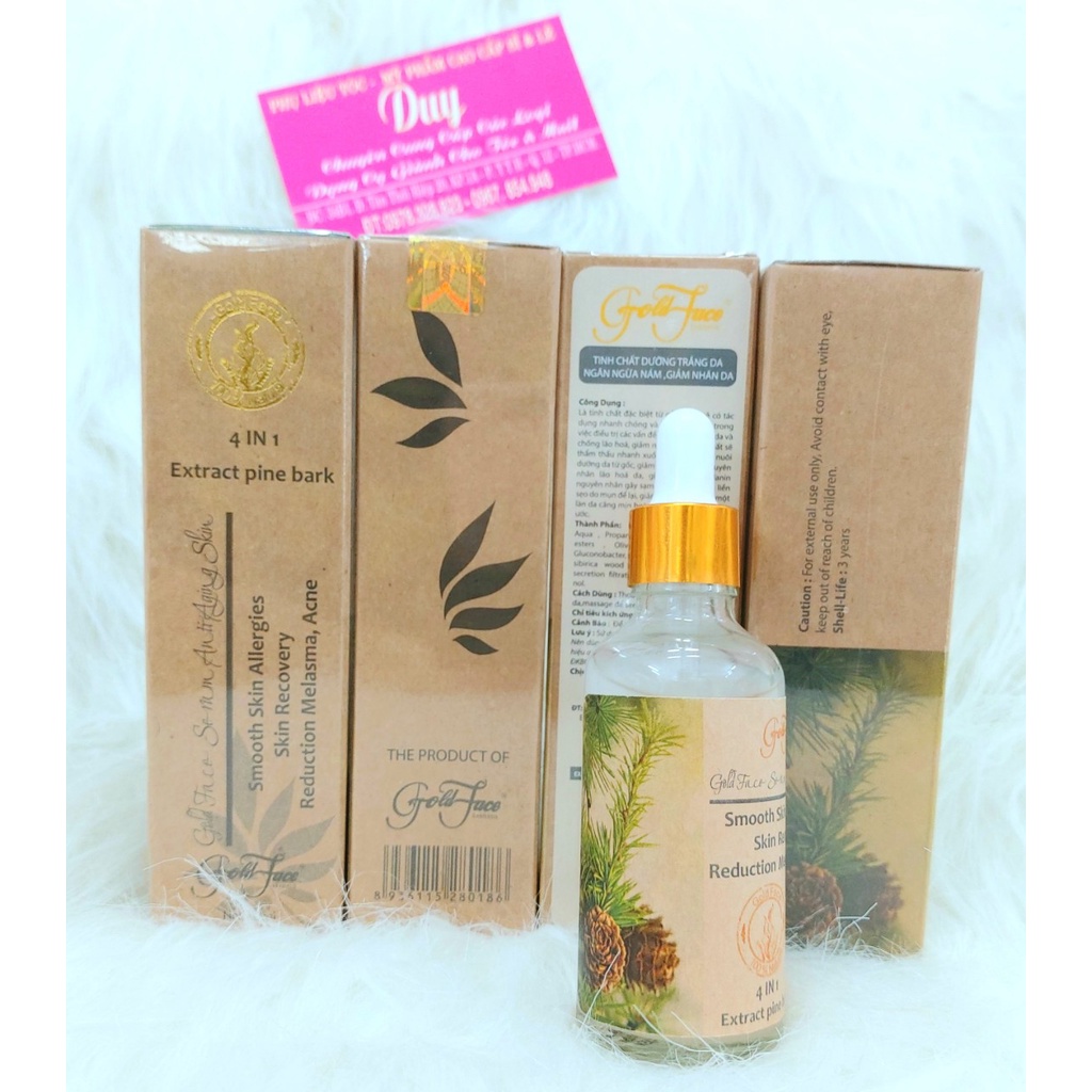 Tinh chất Serum dưỡng trắng - ngăn ngừa nám - giảm nhăn da -săn cơ Gold Face 50ml