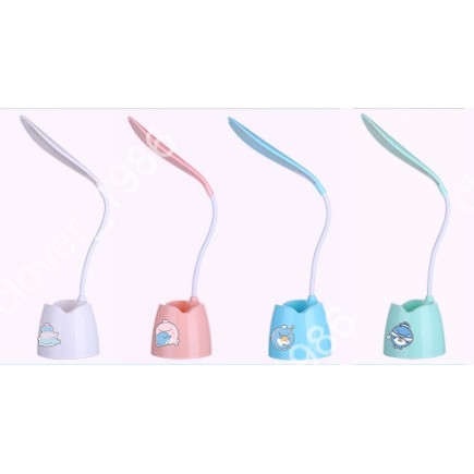 Đèn bàn Led jinbeisan DBL31 cute kèm ống cắm bút  ( có thể đỡ điện thoại ) hoạt hình dễ thương idol thần tượng