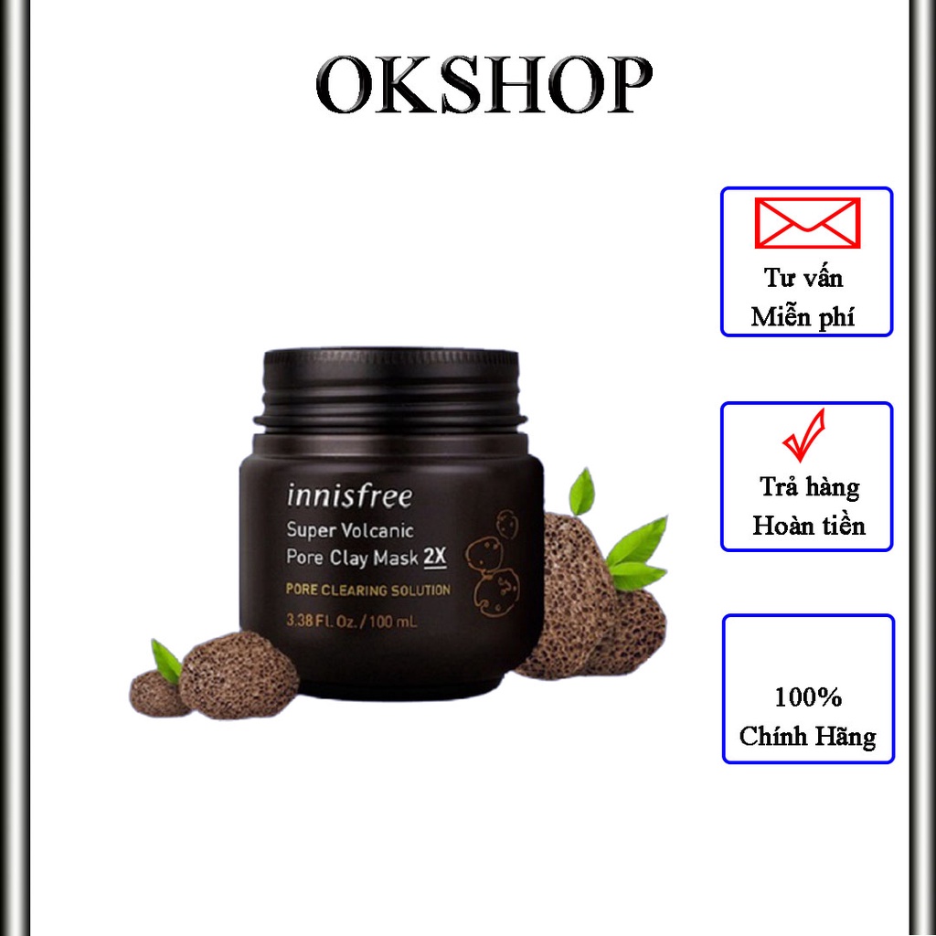 Mặt nạ Innisfree Super Volcanic Pore Clay Mask 2X MN02