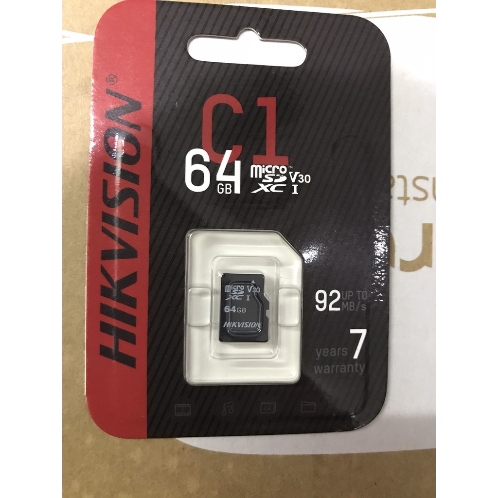 THẺ NHỚ CAMERA HIKVISION C1 64GB