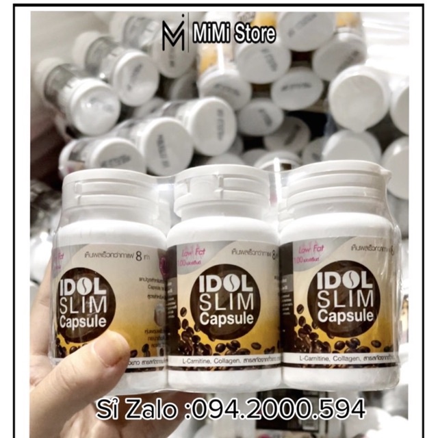 Giảm cân Coffee Idol Slim Capsule dạng viên màu trắng chính hãng Thái Lan