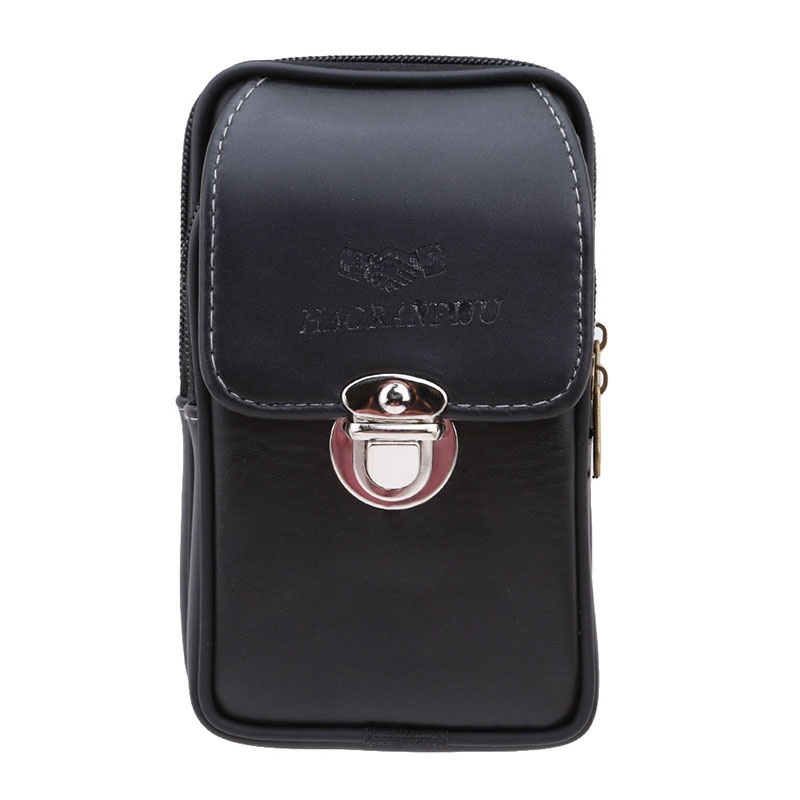 Túi Đeo Hông Đựng Điện Thoại / Thuốc Lá Bằng Da Pu Hai Lớp Thời Trang Cho Nam | BigBuy360 - bigbuy360.vn