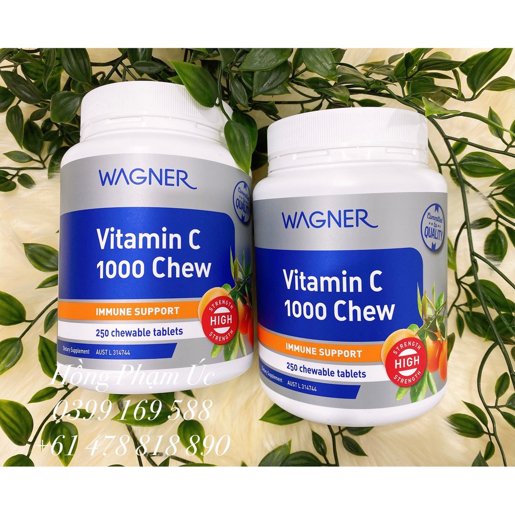 Wagner Vitamin C 1000mg - 250 viên & 500 Viên - 500mg - DATE 15/11/2023