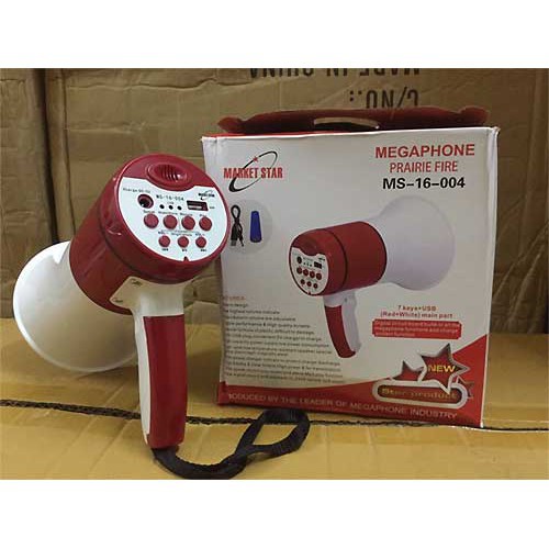 Loa phóng thanh cầm tay, Loa bán Hàng Mini Megaphone,Ghi Âm, Phát Lại Có Cổng USB