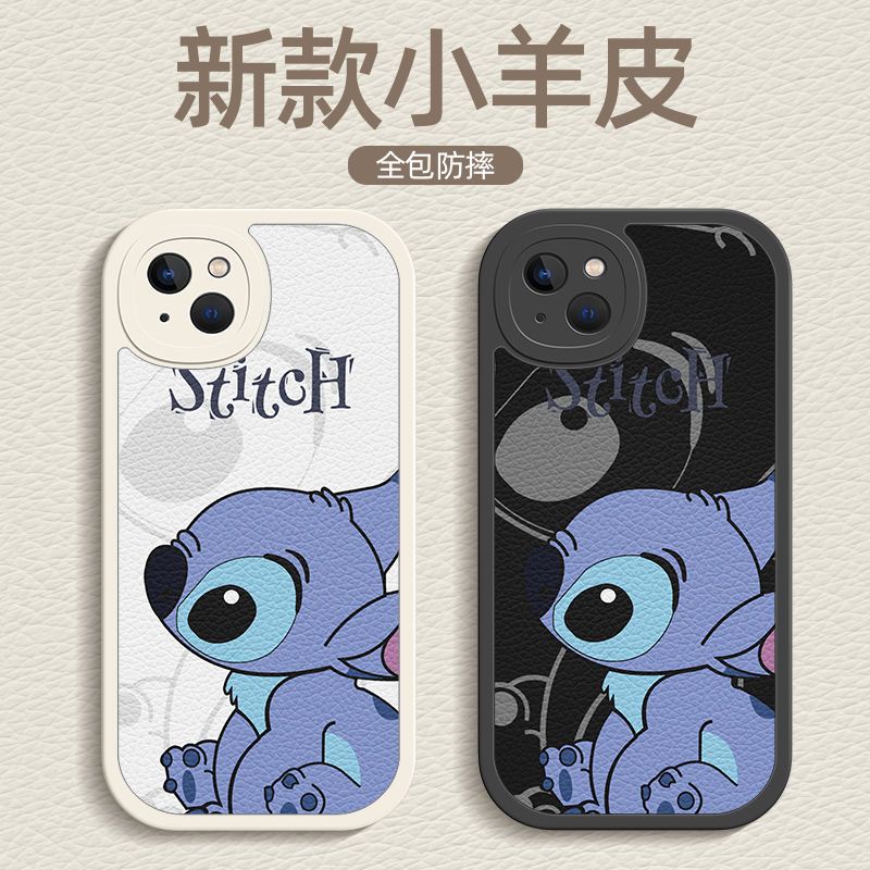Ốp Điện Thoại Silicon Mềm Hình Stitch Mắt To Dễ Thương Cho iPhone 13 Pro Max Case 14 12 Mini 11 XS XR X 8 7 Plus 6S 6 SE