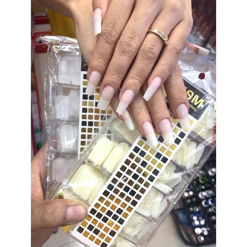 Móng úp HSM nhám sẵn form vuông