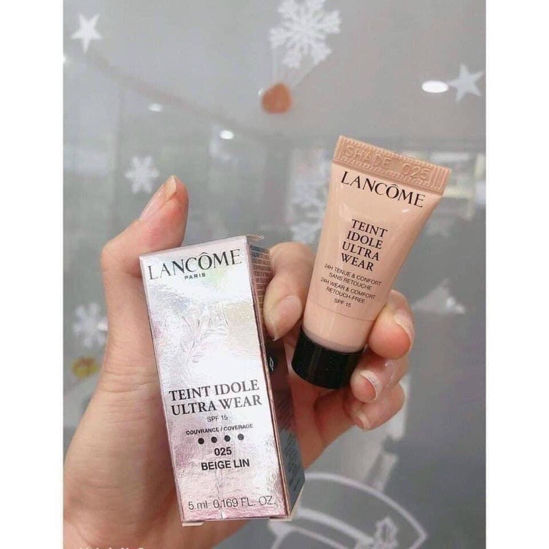 Set Lancome kem nền + mấcra mini (có tách set)