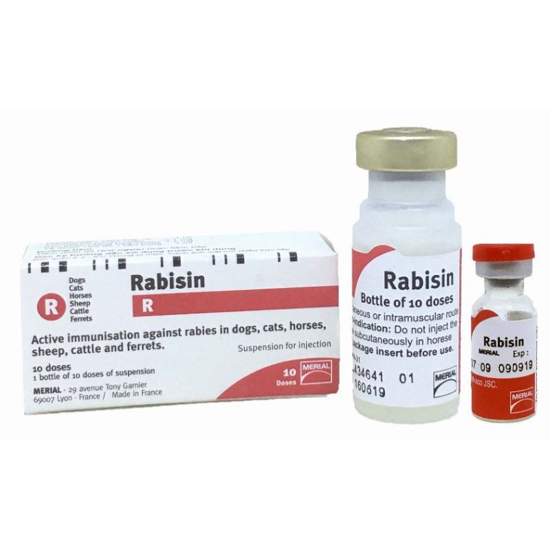Vacxin cho cún- 5in1 và 7in1- vacxin Dại của Merial Pháp