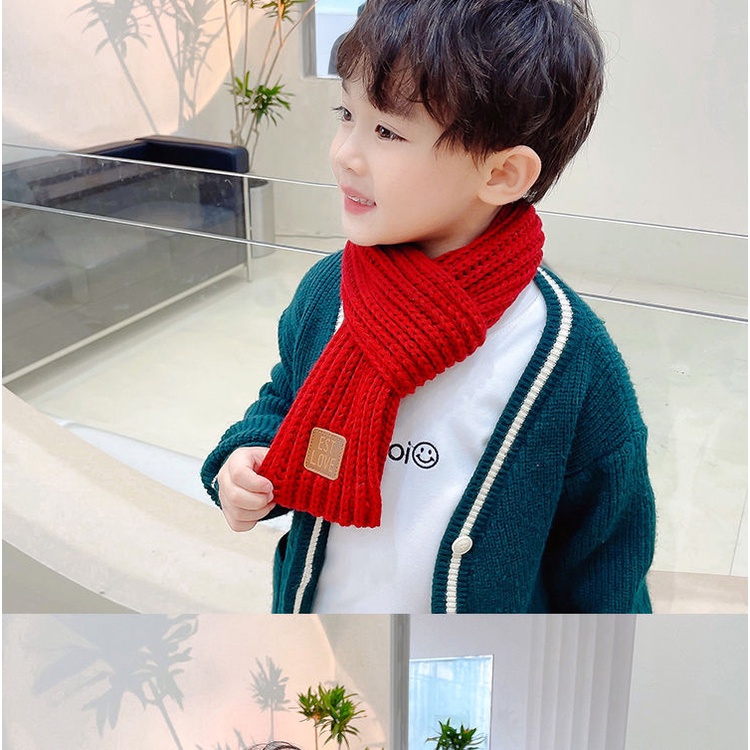 Khăn len quàng cổ cho bé khăn choàng cổ trẻ em kiểu dáng Hàn Quốc mẫu 2022