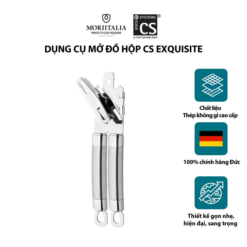 [Mã BMBAU50 giảm 7% đơn 99K] Dụng cụ mở đồ hộp CS Exquisite cao cấp đa năng tiện lợi dễ dàng sử dụng Moriitalia 008673