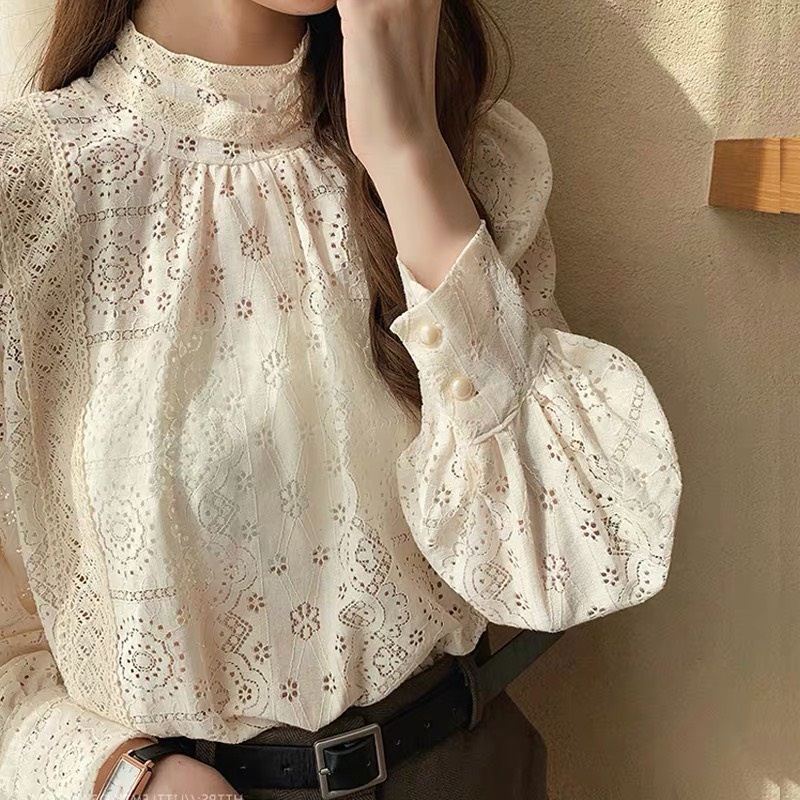 Áo sơ mi đế ren Hàn Quốc