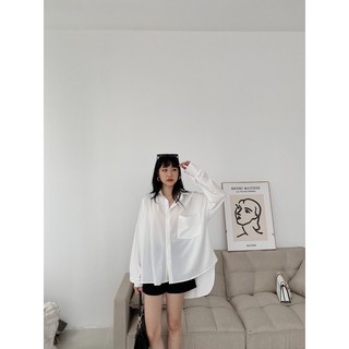 Sơ mi dáng rộng đuôi tôm ( ẢNH THẬT + CLIP)