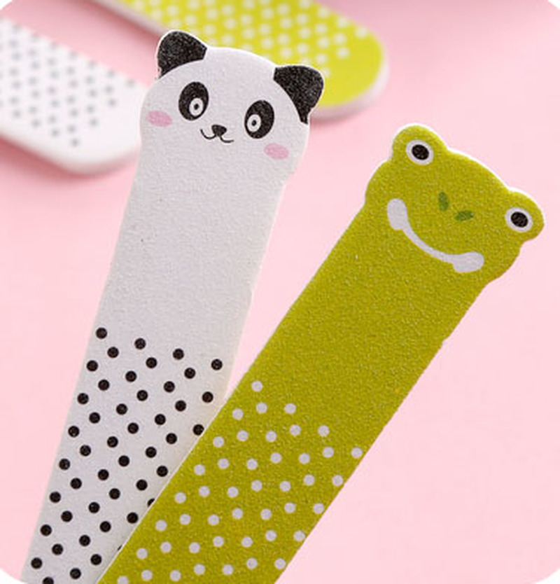 [Hàng mới về] Set 10 thanh dũa móng tay họa tiết động vật đa dạng đáng yêu