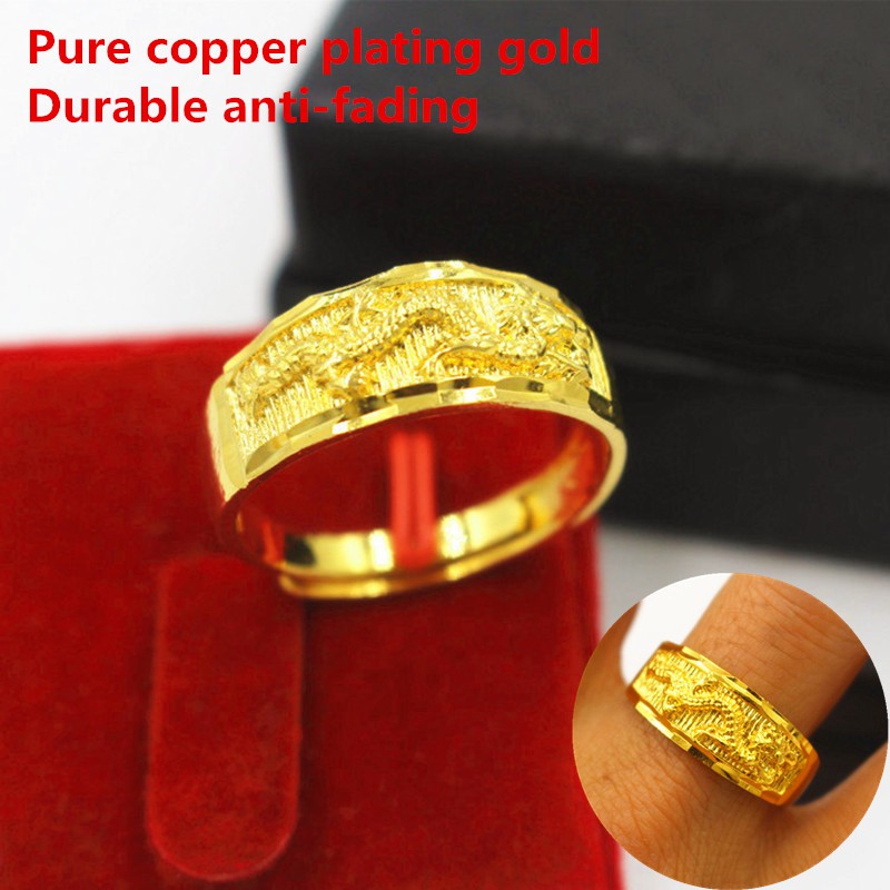 Nhẫn vàng cát Việt Nam Nhẫn đồng vàng giả mạ vàng 18K