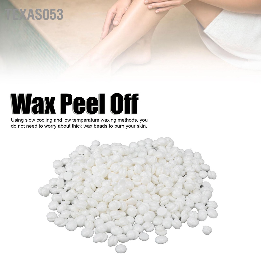 Hàng Sẵn 500g Sáp wax lông wax bean cao cấp Độ nhớt mạnh Tẩy lông ở nhiệt độ thấp cho Nam Nữ【Texas053】