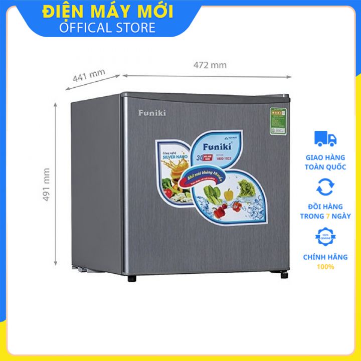 [FREESHIP NỘI THÀNH HN] Tủ lạnh mini 50 lít Funiki FR-51CD có tính năng làm đá - Bảo hành chính hãng 30 tháng toàn quốc