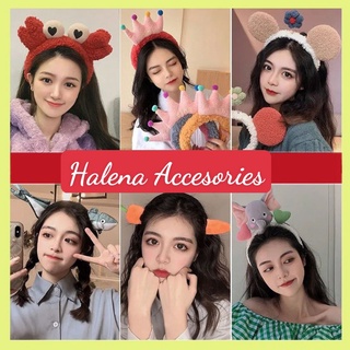 Bờm Tóc Băng Đô Rửa Mặt Cute Cho Nữ Phong Cách Hàn Quốc Nhiều Mẫu Halena