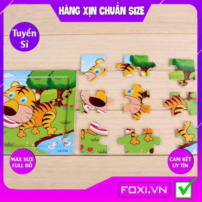 Tranh ghép hình puzzle Foxi-Đồ chơi bằng gỗ-giáo dục cho bé trò chơi trí tuệ đa dạng các mẫu-Giúp bé phát triển tư duy