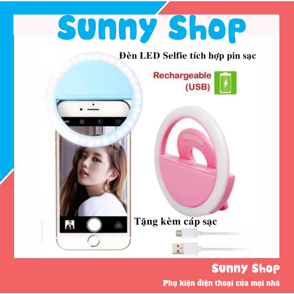 Đèn LED Selfie Đèn Kẹp Hỗ Trợ Chụp Ảnh Tạo Ánh Sáng Mịn Khi Chụp Ảnh (Tuyệt Đỉnh Selfie) SUNNY SHOP