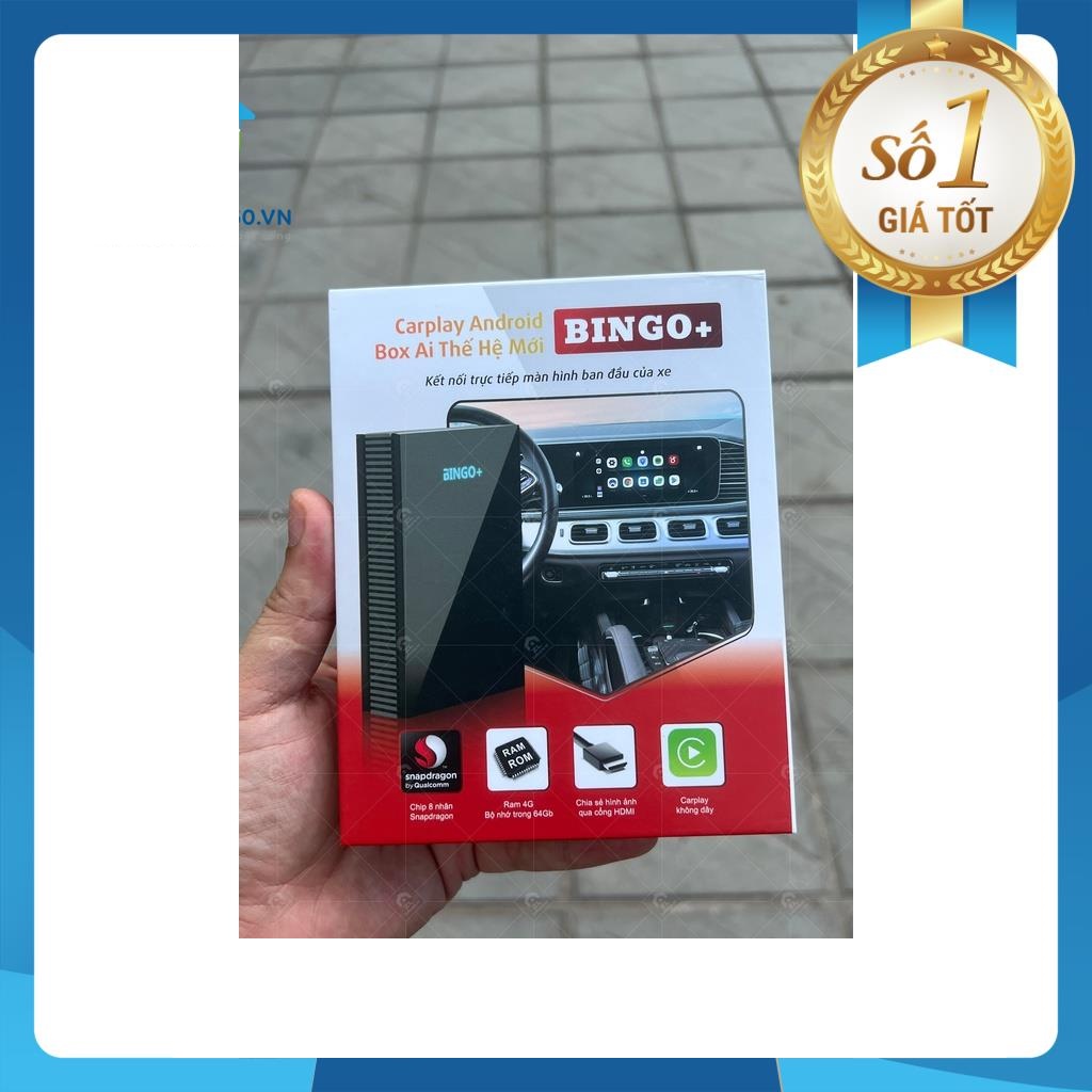 Bộ Carplay Android Box AI Bingo+ Chip 8 Nhân Ram 4G Rom 64G - Kết Nối Trực Tiếp Với Màn Hình Zin Của Xe Ô Tô