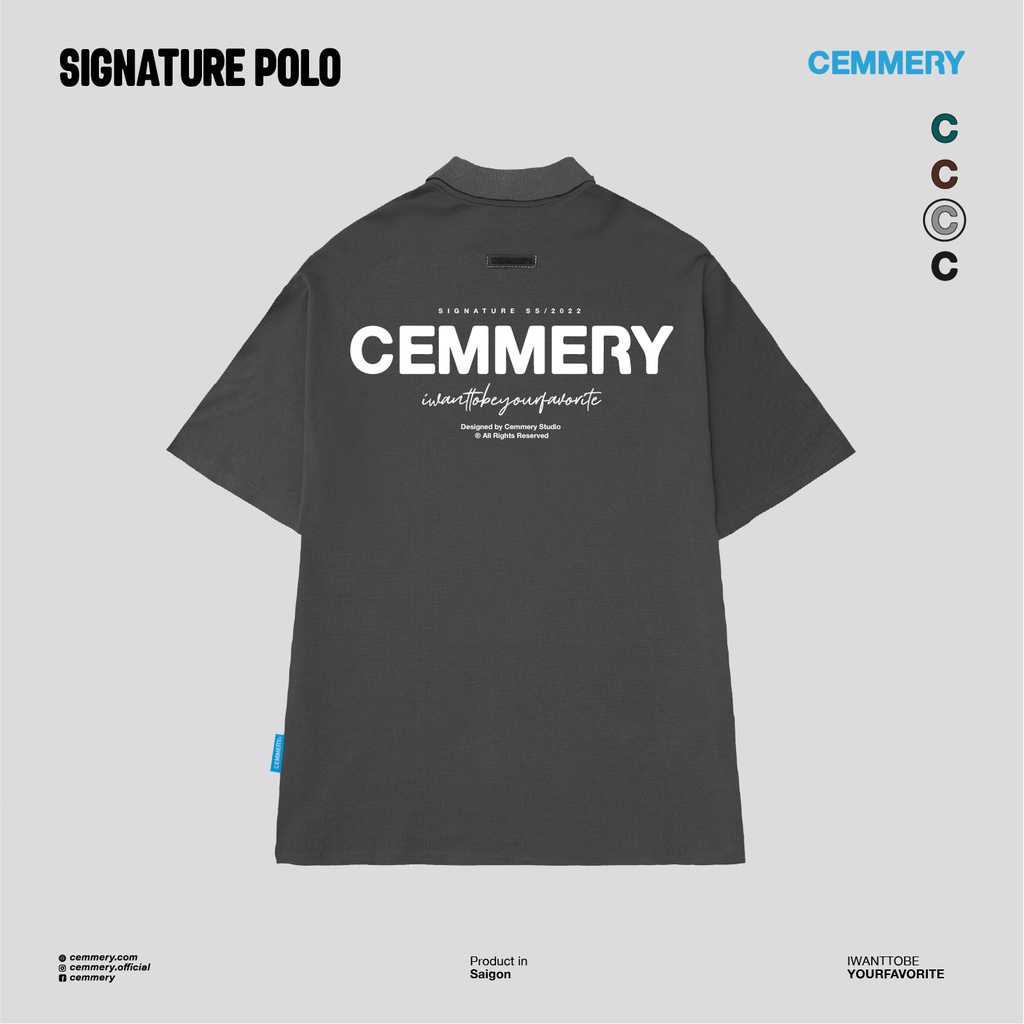 Áo Polo LocalBrand Cemmery &quot;SIGNATURE POLO&quot; # 4 Color