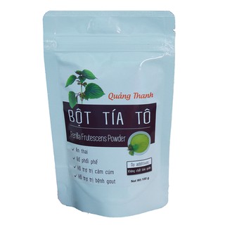 Bột tía tô nguyên chất sấy lạnh Quảng Thanh gói 100g