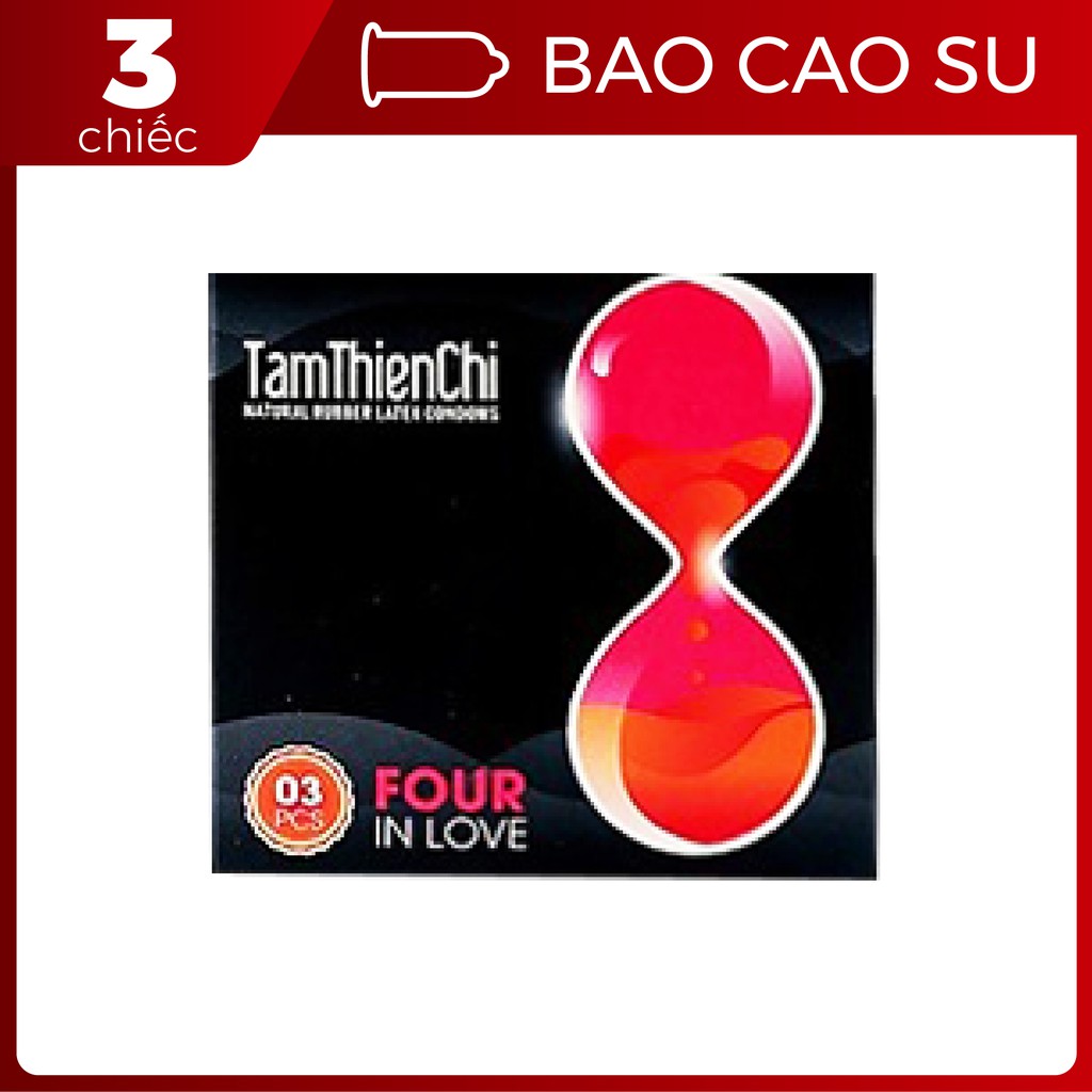 [Che tên kín đáo]Bao cao su TamThienChi Four In Love hộp 3 chiếc - Bigbull Shop