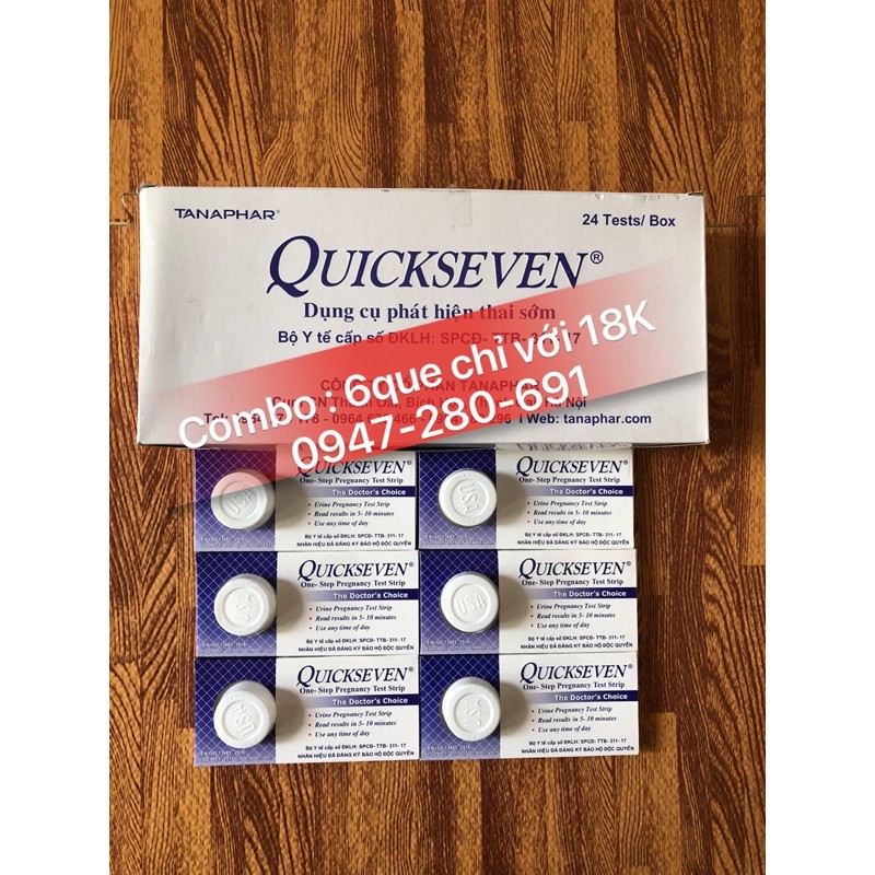 👠 Combo 24 que thử thai QUICKSEVEN - CỰC RẺ